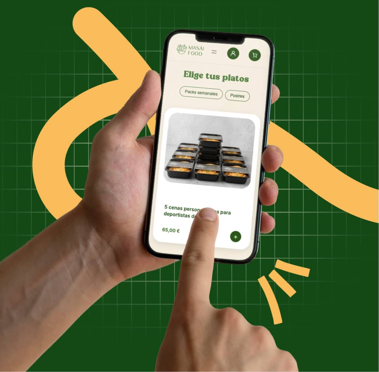 Diseño web para Masai Food: comida a domicilio Diseno web para Masai Food comida a domicilio responsive