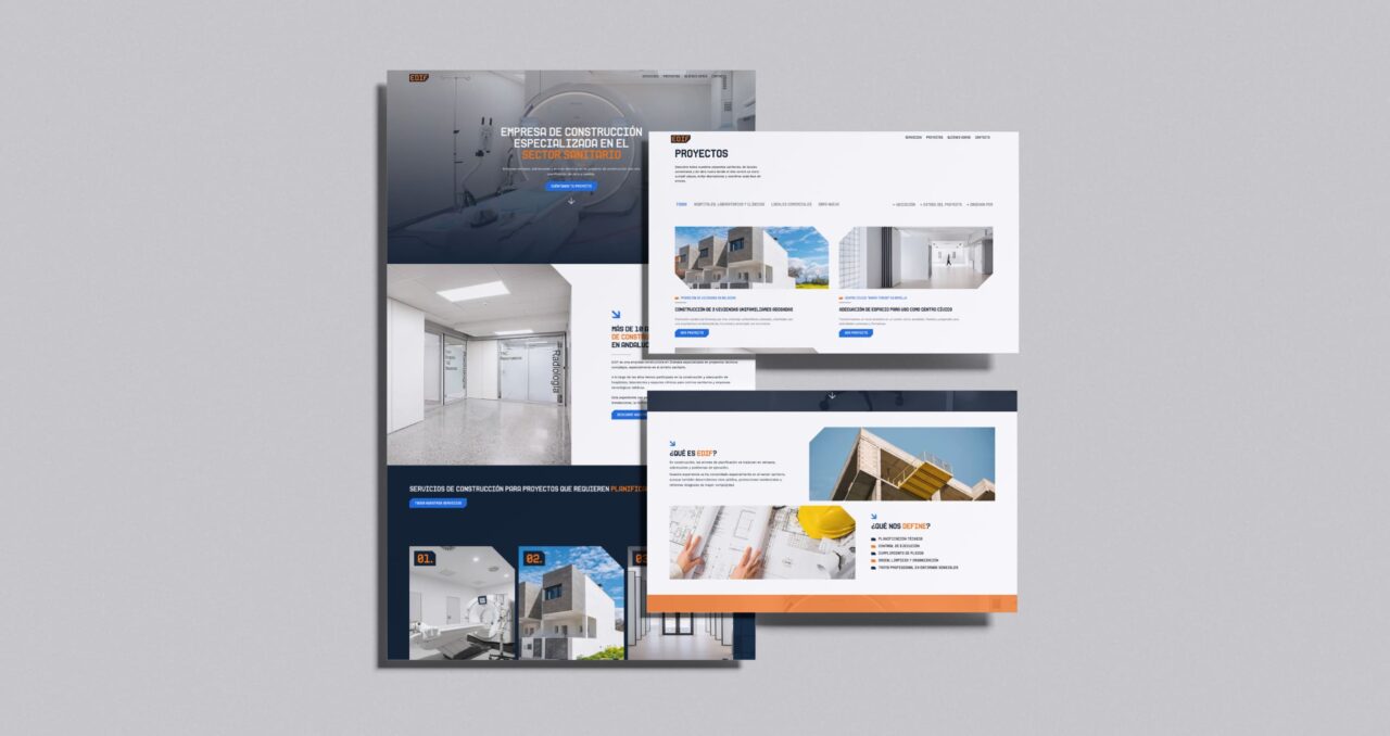 Página web construcción especializada: Edif Edif diseno web 1