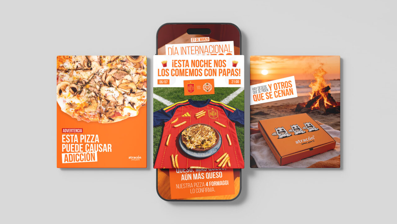 Redes sociales restaurante Atracón Loja: diseño de redes sociales La redes sociales restaurante Atracón Loja se componen de una identidad visual atractiva, creando contenido que refleja la esencia de la marca.
