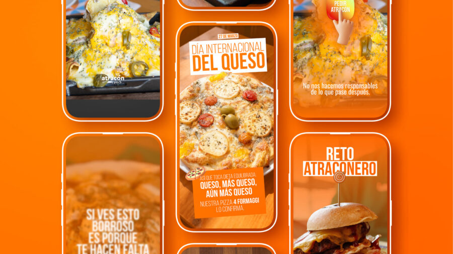 Redes sociales restaurante Atracón Loja: diseño de redes sociales