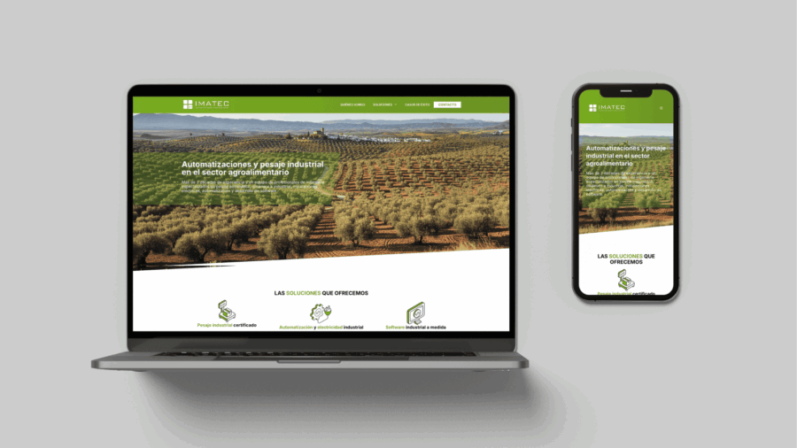 Diseño Imatec: web agroalimentaria y automatizaciones